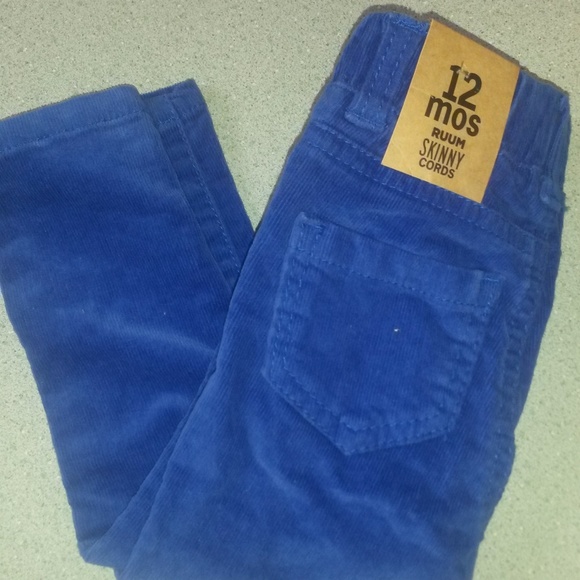NEW Ruum Skinny Cords Blue 12 Months - Picture 2 of 8